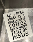 A little Coffee, A Whole Lot of Jesus Dishcloth Set
