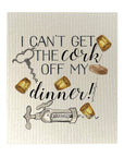 Cork Off My Dinner Dishcloth Set
