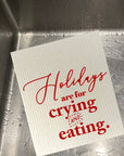 Crying and Eating Dishcloth Set
