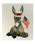 Patriotic Donkey Dishcloth Set