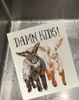 Damn Kids Dishcloth Set