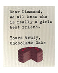Dear Diamond, Chocolate Cake Dishcloth Set