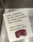 Dear Diamond, Chocolate Cake Dishcloth Set