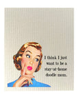 Stay At Home Doodle Mom Dishcloth Set