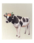 Floral Cow Dishcloth Set