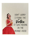 I Found The Vodka Dishcloth Set