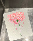 Pink Hydrangea Dishcloth Set
