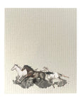 Horse Trio Running Dishcloth Set