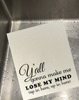 Lose My Mind Bio-degradable Cellulose Dishcloth Set of 2