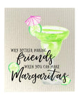 Margaritas Bio-degradable Cellulose Dishcloth Set of 2