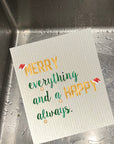 Merry Everything -  Bio-degradable Cellulose Dishcloth Set of 2