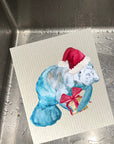Christmas Manatee Dishcloth Set