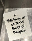 Narrate Dogs Thoughts Dishcloth Set