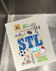 STL Collage Color Dishcloth Set