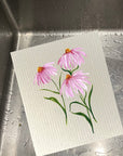 Pink Coneflowers Dishcloth Set