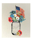 Patriotic Mason Jar Dishcloth Set