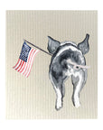 Patriotic Piglet Dishcloth Set