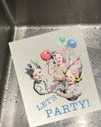 Let's Party Dishcloth Set