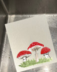 Red Mushroom Trio Dishcloth Set