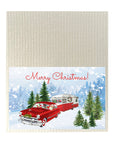 Santa Camper Dishcloth Set