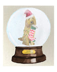 Snow Globe Dog Dishcloth Set