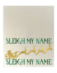 Sleigh My Name Dishcloth Set