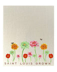 Saint Louis Grown Zinnias Dishcloth Set