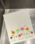 Saint Louis Grown Zinnias Dishcloth Set
