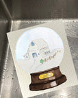 Snow Globe White Barn Dishcloth Set