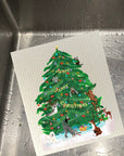 Tree with Animals Dishcloth Set
