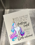 Fell Off My Unicorn Dishcloth Set