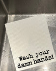 Wash Your Damn Hands Dishcloth Set