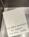Watching My Weight Dishcloth Set