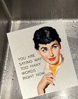 Too Many Words Dishcloth Set