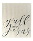 Y'all Need Jesus Dishcloth Set