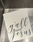Y'all Need Jesus Dishcloth Set