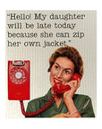 Zip Her Own Jacket Dishcloth Set