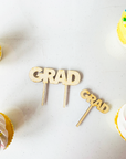 Grad Wood Cake Topper