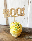 Boo! Wood Cake Topper