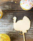 Turkey Wood Cake Topper