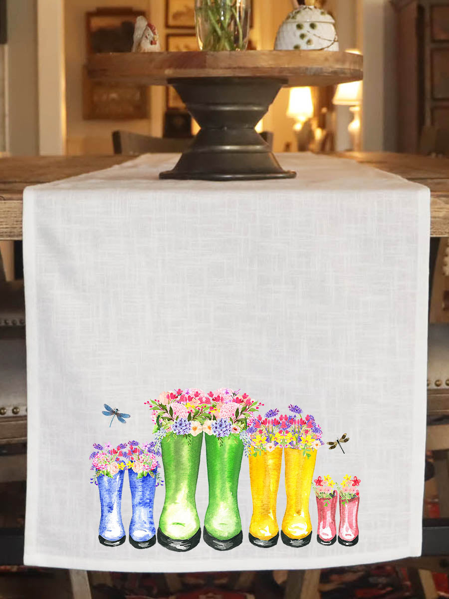 Rubber Boots Table Runner