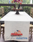 God Bless America Table Runner