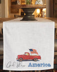 God Bless America Table Runner