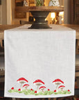 Mushrooms in a Row Table Runner