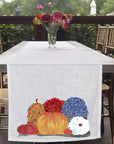 Pumpkin and Mums Fall Table Runner