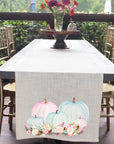 Pastel Pumpkins Table Runner