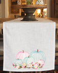 Pastel Pumpkins Table Runner