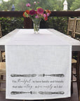 Take Eating Seriously Table Runner