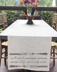 Take Eating Seriously Table Runner
