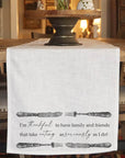 Take Eating Seriously Table Runner